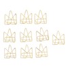 100PCS Metal Crown Paper Clips Multifunctional Rustproof Electroplating Process Prevent