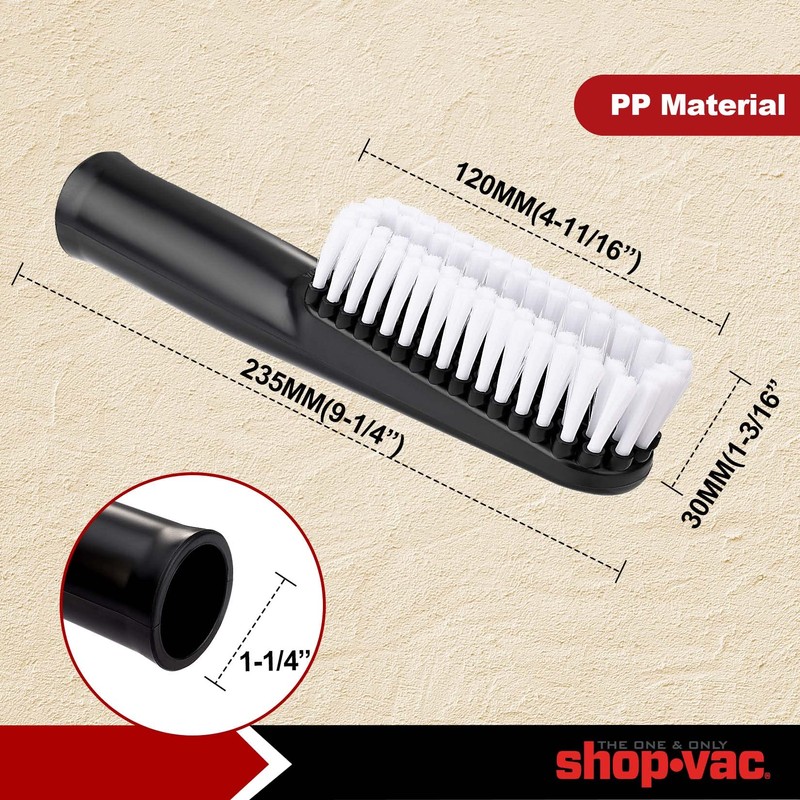 Shop-Vac 2PC 8011848 Car Cleaning Kit, 1-1/4 in. Diameter, Flexible