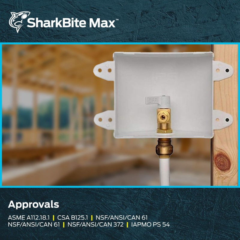 SharkBite Max 1/2 Inch x 1/4 Inch Compression Ice Maker