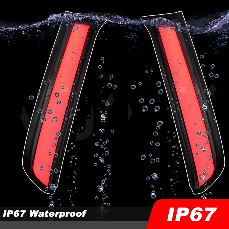 KEEGTBOX Full LED Rear Pillar Tail Light Column Brake Lamp