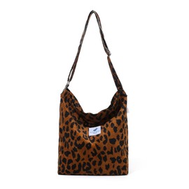 Jiliyote Cord Umhängetasche damen groß Schultertasche Damen cord Tasche mit reißverschluss,Tasche damen Cord groß Umhängetasche Cordtasche Damen Beuteltasche für mädchen Schule Uni Einkauf Büro