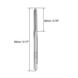 sourcing map Machine Tap 6-32 UNC Thread 2B Class 3 Cutting High Speed Steel