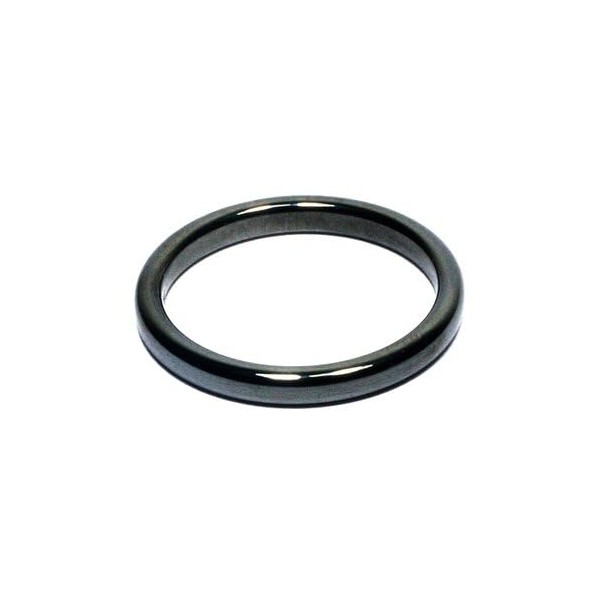 CrystalAge Solid Hematite Ring (Thin) - Size - UK, T/USA