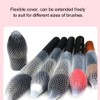 100 Piezas De Protector De Cepillo Reutilizable, Pincel De Maquillaje,