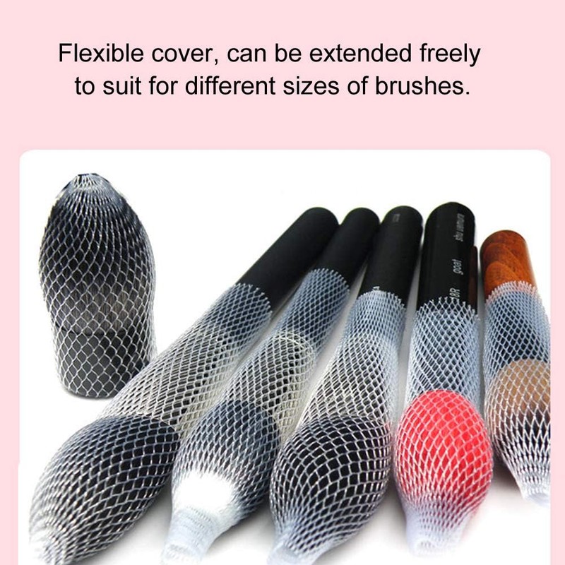 100 Piezas De Protector De Cepillo Reutilizable, Pincel De Maquillaje,