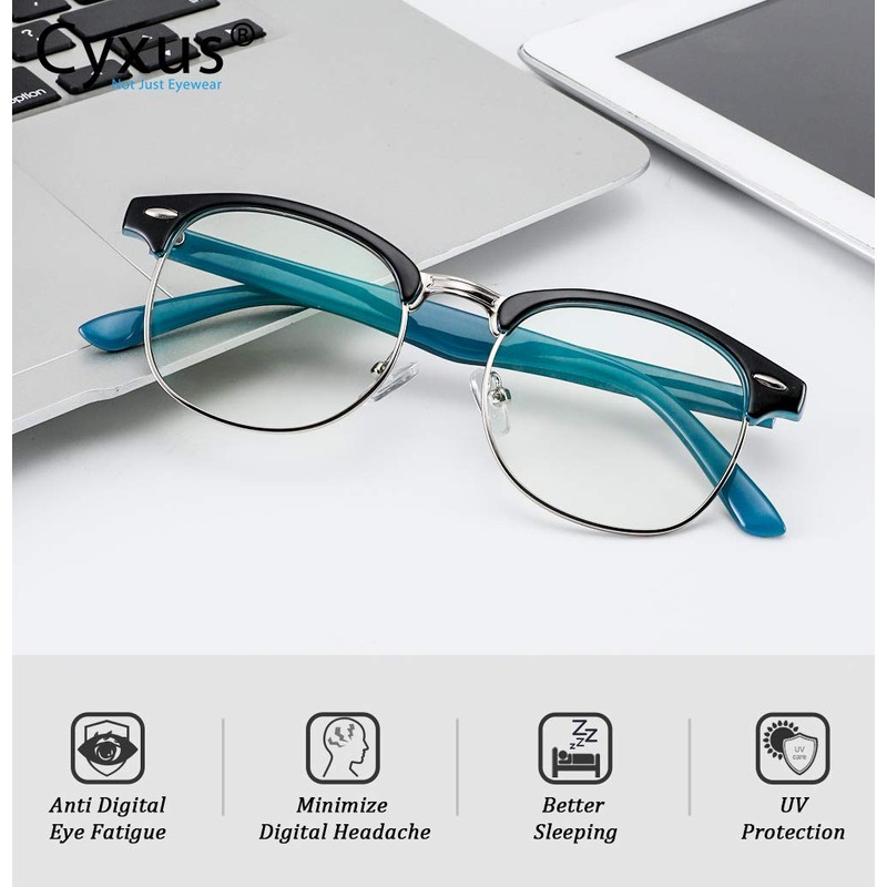 Cyxus Men Blue Light Blocking Glasses Computer gaming Glasses Classic