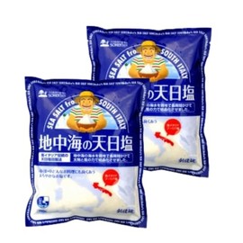 Kensha Mediterranean Sun Salt, 24.7 oz (700 g), 2 Pieces, Salt, Shio Sun, Mediterranean Sea, Cooking, Mediterranean Sea Sun-dried Salt