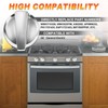 MOOTVGOO 5 Pack WB03X25796 Stainless Steel Stove Knobs Compatible with