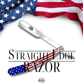 The Shave Factory Straight Edge Razor Kit (USA / 200 Dorco Single Edge Razor Blades Red), 1 Count (Pack of 1)
