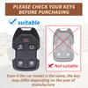 Key Fob Cover for 2019-2023 Sierra Silverado 1500 2500HD(K-Dark Brown)