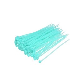 sourcing map Cable Zip Ties 100mmx2.5mm Self-Locking Nylon Tie Wraps Sky-Blue 300pcs