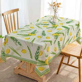 Hafangry Sukkah Tablecloth Jewish Sukkot Holiday Decoration Etrog Lulav Supply Kitchen Dining Room Home Table Cloth