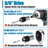 HaoTrade 2 Pcs 3/8" Drive Tap Socket Set, Screw Tap