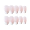 24pcs/set False Nail French Tips with Glue Design Oval Head