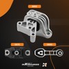 maXpeedingrods 3PCS Engine Motor & Trans Mount Set for Fiat