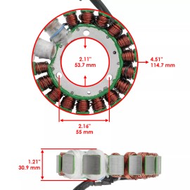 For Honda Stator and Gasket fits Honda TRX350 FourTrax 350 4x4 1986 1987 Except TRX350D