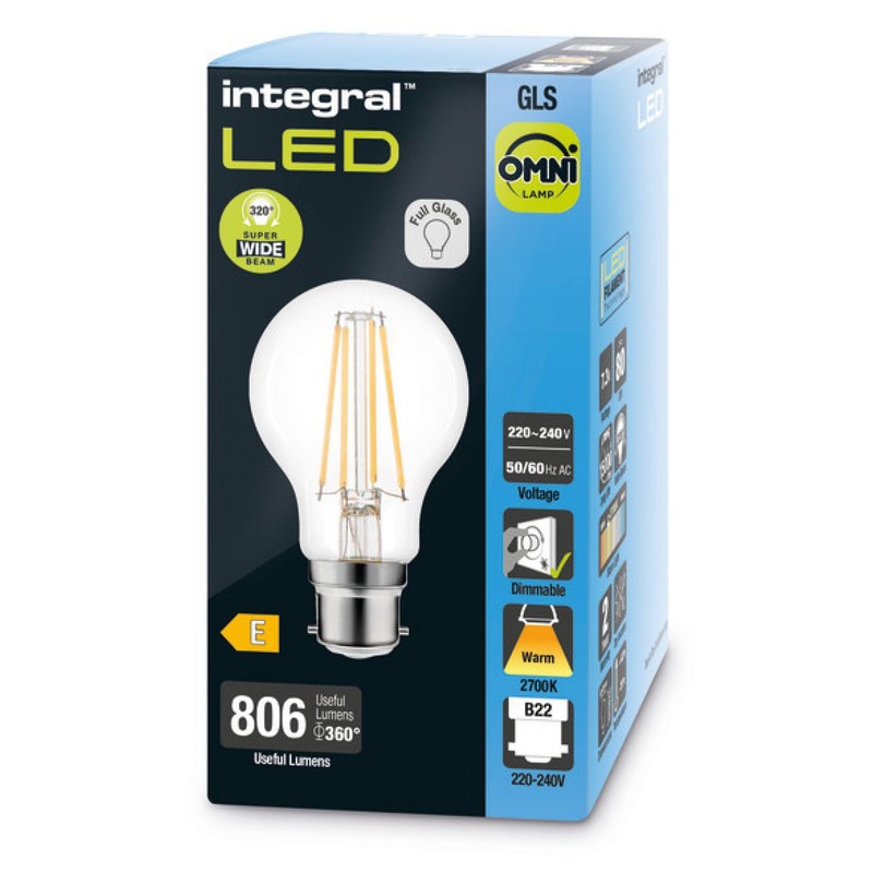 Integral ILGLSB22DC055 LED Filament Lamp B22 Bayonet Cap