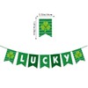 5pcs St Patricks Day Banner Green Glitter Saint Patricks Day