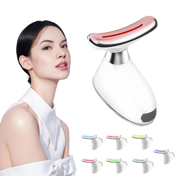 Face Massager, Face Neck Anti-Wrinkle Beauty Device Smart 7 Colours
