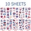 90pcs Temporary Tattoo on July 4th, Fake Red, White, and