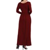 HAOMEILI Women's Long Sleeve Loose Plain Long Maxi Casual Dresses