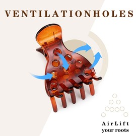 10Pcs Root Lifting Hair Clips for Thick & Thin Hair, Roller Jaw Volume Curly Hair Claw, No Crease Hair Root Lifting Clips for Natural Volume Curls