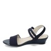LifeStride Sandalias de cuña Yolo para Mujer, Azul Marino, 9