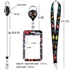 Juanooo Teachers ID Lanyard Badge Holder & Retractable Badge Reel