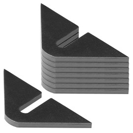 OTTFF 8 Pack 3-3/8" x 3-3/8" Weld On Chain Keeper Latch for 1/4" Chain Link, Weldable Gate Bracket Plate for Fence Ranch Farm, 1/4" Thick