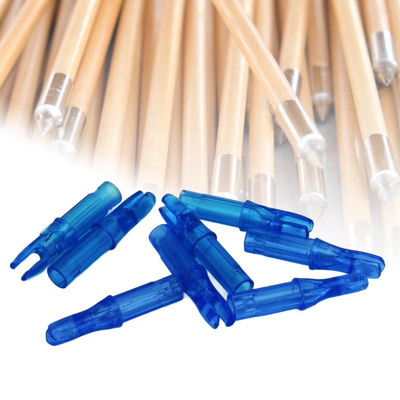 100pcs Archery Arrow Nock Durable Plastic Insert Arrow Nocks Light