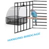 Lyfengdeam Bird Bath Cage - Transparent Hanging Bathtub with Hooks
