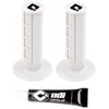White Ruffian ODI MX Bike Grips Half Waffle 7/8" Handlebars