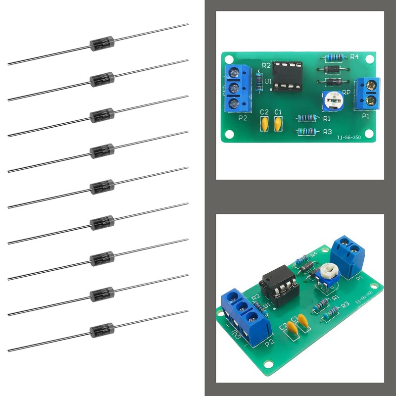 200Pcs 1N5817 Diodes Replacement 1N5817 Schottky Barrier Rectifier Diodes Electronic