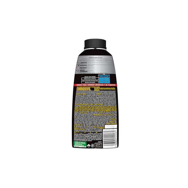 Drano Destapacaños, Espuma, Olor Neutro, Dual Force Foamer, 500 ml