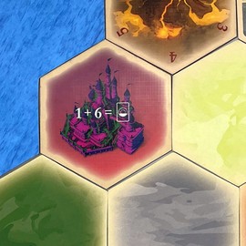 Tabletop Monthly Magic 7 Wizard's Castle Scenario Hex Compatible with Settlers of Catan and Expansions