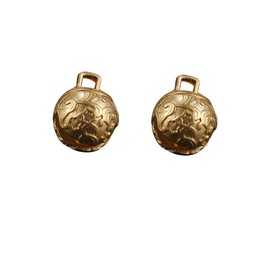 Gatuida 2Pcs Vintage Brass Bell Pendants for DIY Crafts Unique Hanging Decor for Home Keychains and Creative Projects Durable and Practical Brass Decor