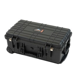 Red Rock 50T Black Medium Sized Carry-On Case - Black Handles & Latches - Pluck Foam Set & Lid Foam