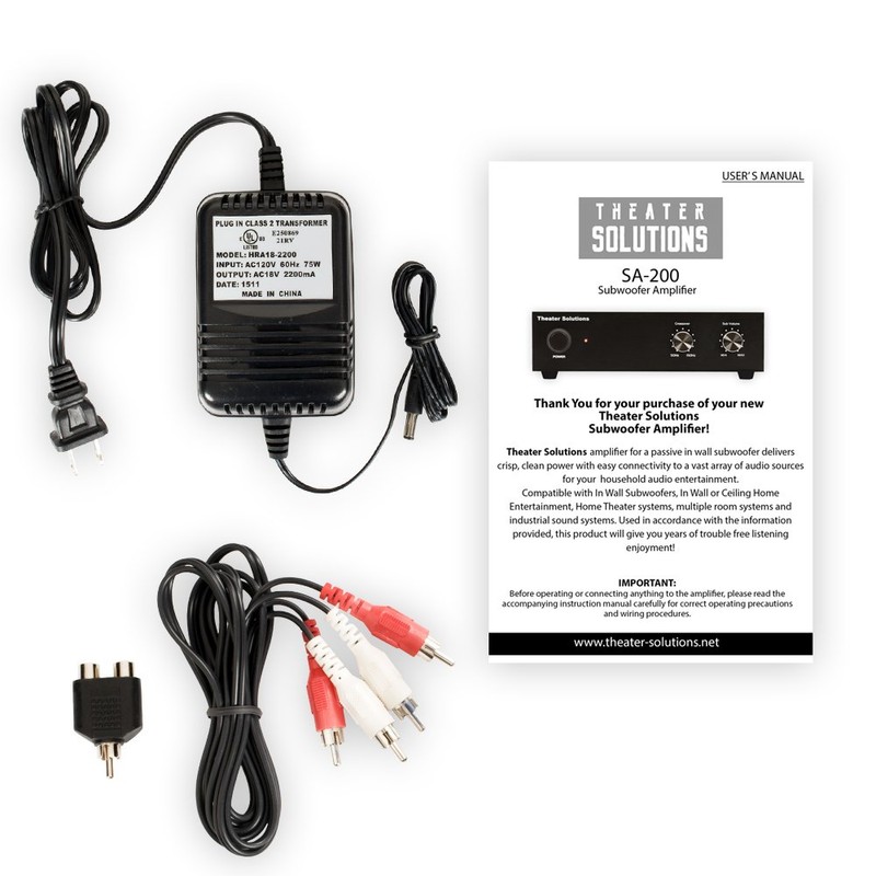 Theater Solutions TS1000 Passive 10" Home Theater in Wall Subwoofer