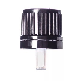 Ananda Corporation 18 mm Tamper-Evident Dropper cap with inverted dropper tip with (0.9 mm orifice) - 1000 Pcs