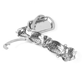 banapo Monkey Shaped Tea Leaf Infusion Stainless Steel Loose Tea Infuser Cute Tea Strainer Kitchen Office