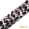 (10mm Colourful) - Gem-Inside 10mm Round Faceted Football Colour Banded