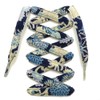 CocoLuck Crepe Shoelaces with Japanese Patterns, 46.1 inches (117 cm)