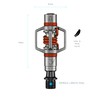 Crankbrothers Eggbeater-3 Pedals, Silver with Red Spring
