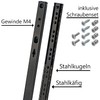 Neuhall Drawer Runners 214 mm Nut Height 17 mm Black