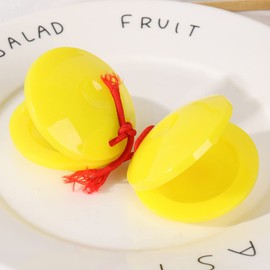 24pcs Castanets Education Random Castanet Playthings Percussion Early Instruments Creative Musical Plastic Kids Children Color Instrument Educational Finger Held for