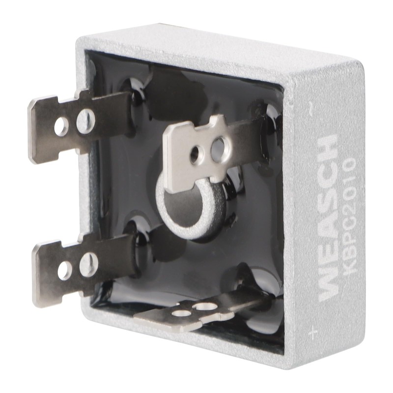Weasch 2Pcs Bridge Rectifier Diode, KBPC2010, AC to DC, 1000V