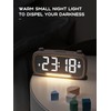 ROCAM Radio Alarm Clocks for Bedrooms,Plug in Digital Clock FM