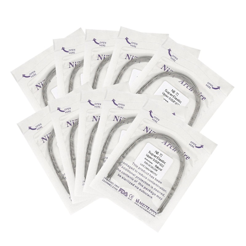CAREPACY 100pcs Dental Orthodontic Niti Super Elastic Rectangular Arch Wires