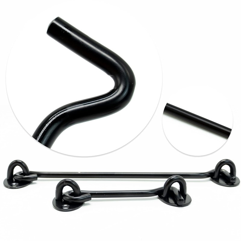 2PCS Hook and Eye Latch Barn Door Latch, Heavy Duty