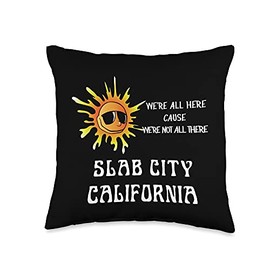 Slab City Apparel City The Slabs Throw Pillow, 16x16, Multicolor